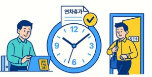 연차휴가,시간단위