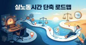 실노동시간-단축-로드맵-인포그래픽