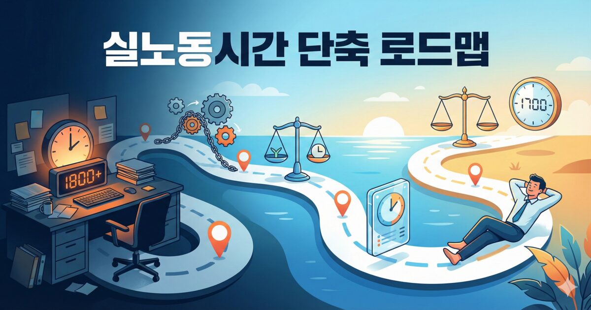 실노동시간-단축-로드맵-인포그래픽